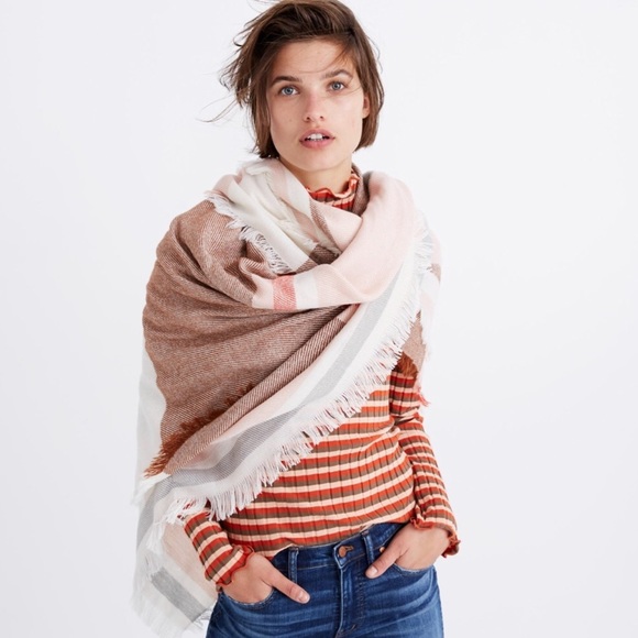 Madewell Accessories - NWT Madewell Colorblock Blanket Scarf